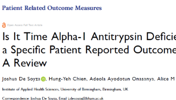 Evaluación de la calidad de vida en pacientes con deficiencia de alfa-1 antitripsina: necesidad de una herramienta específica de medición.